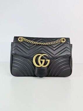 Gucci GG marmont Matelasse black shoulder bag